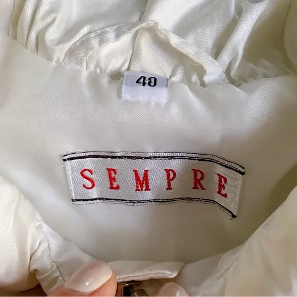 🐚 SEMPRE CASUAL WHITE IVORY EVERYDAY JACKET!