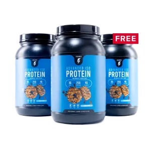 2 Bottles of Advanced Iso Protein   1 FREE