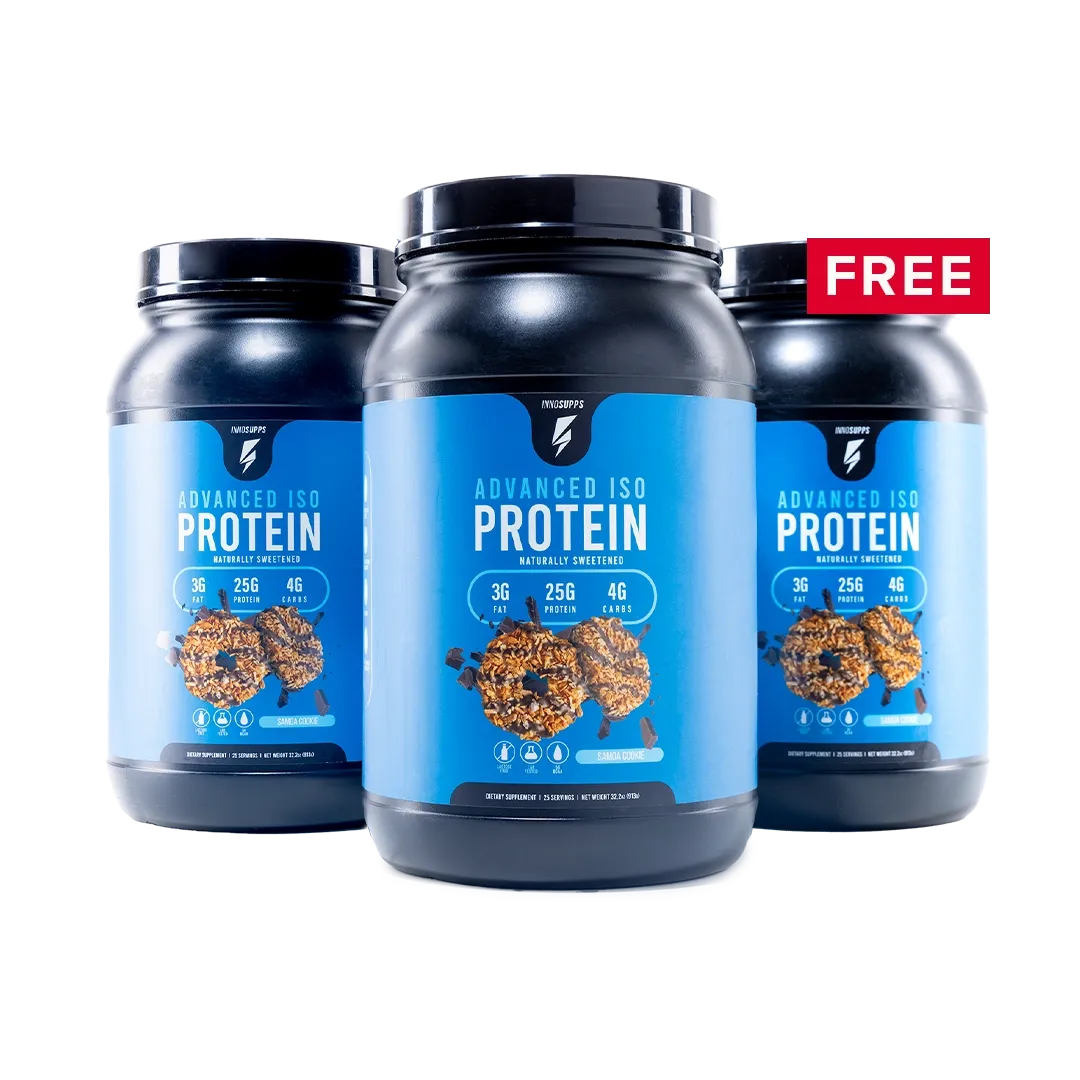 2 Bottles of Advanced Iso Protein   1 FREE