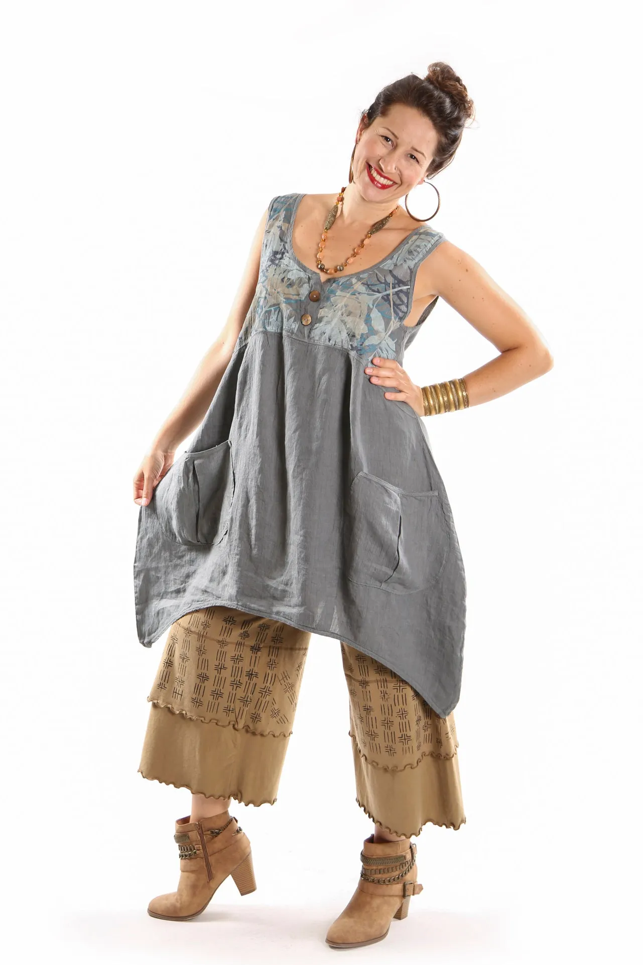 6185 Mulberry Mid Layer Linen Moonwater -P
