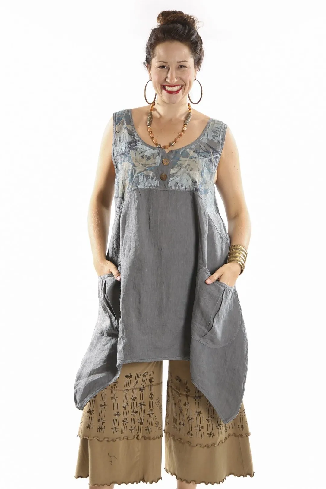 6185 Mulberry Mid Layer Linen Moonwater -P
