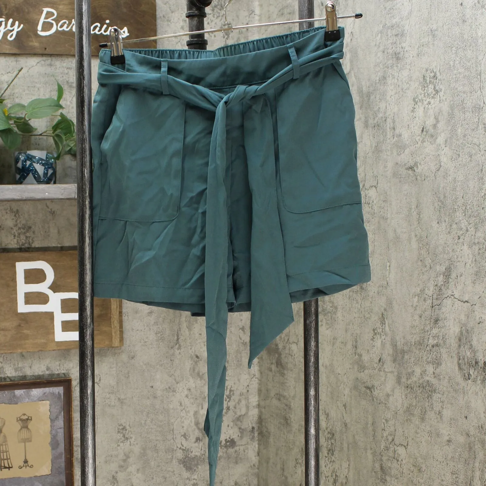 A New Day Women's Elastic Back Tie Waist Dress Shorts