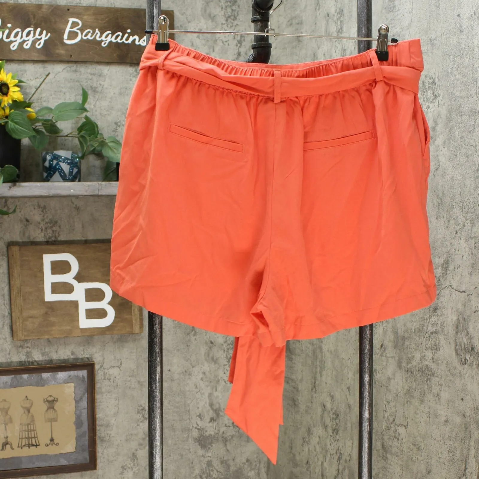 A New Day Women's Elastic Back Tie Waist Dress Shorts