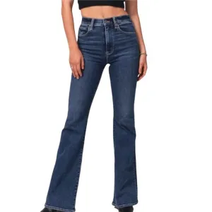Abercrombie &amp; Fitch The Flare Ultra High Rise Raw Hem Jeans Size 33
