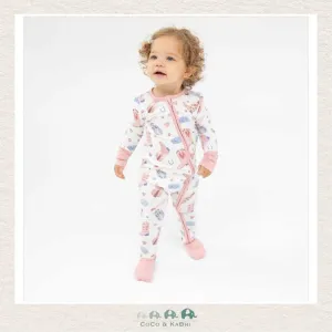 Angel Dear Cowboy Boots Pink - 2 Way Zipper Romper
