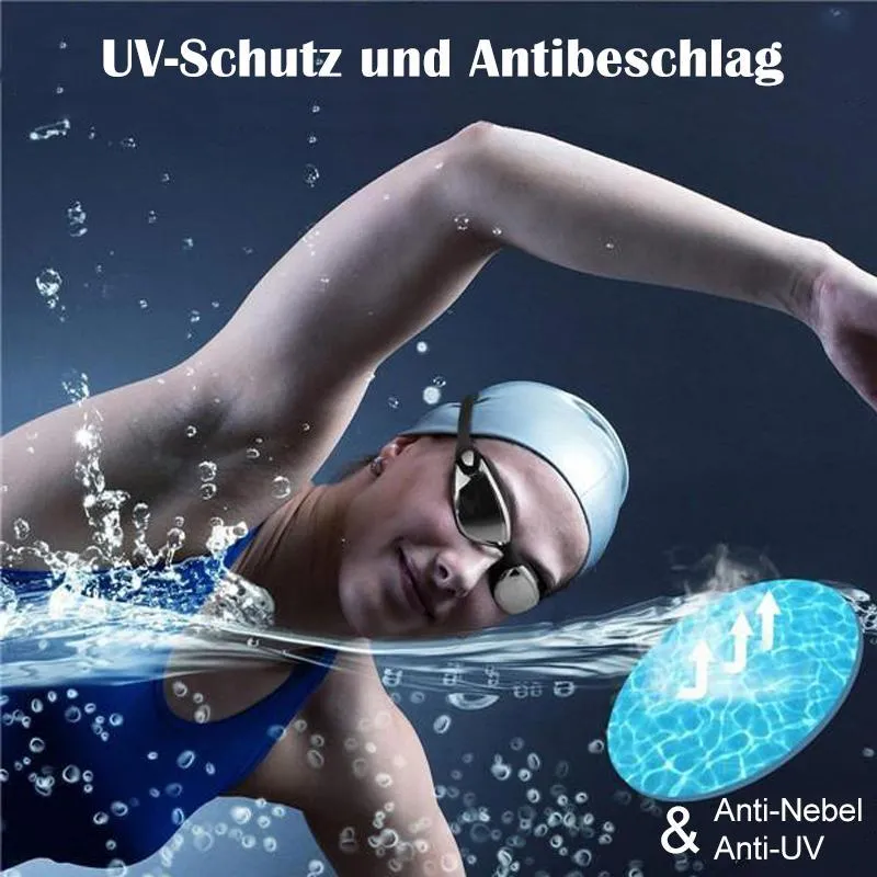 Anti-Nebel-Schwimmbrille( Schutzbrille, Kappe,  Ohrstöpsel, Nasenklammer)