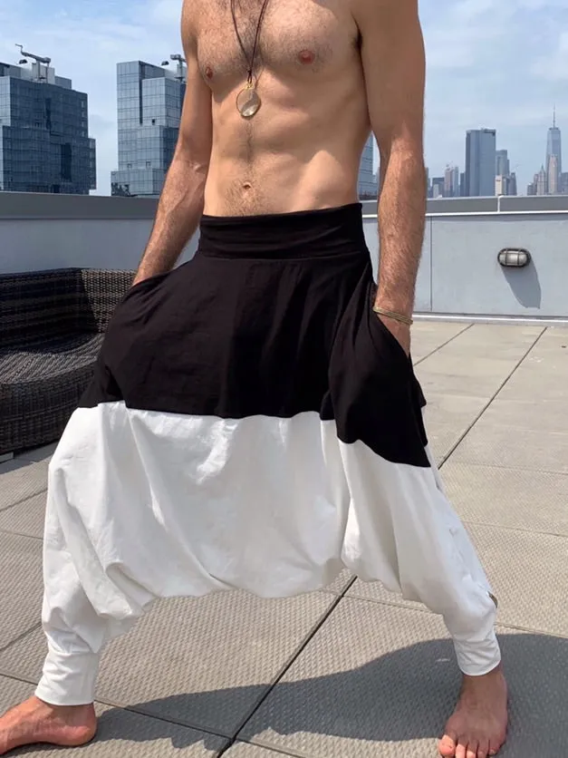 B&W Duo | Long Drop Pants | Him