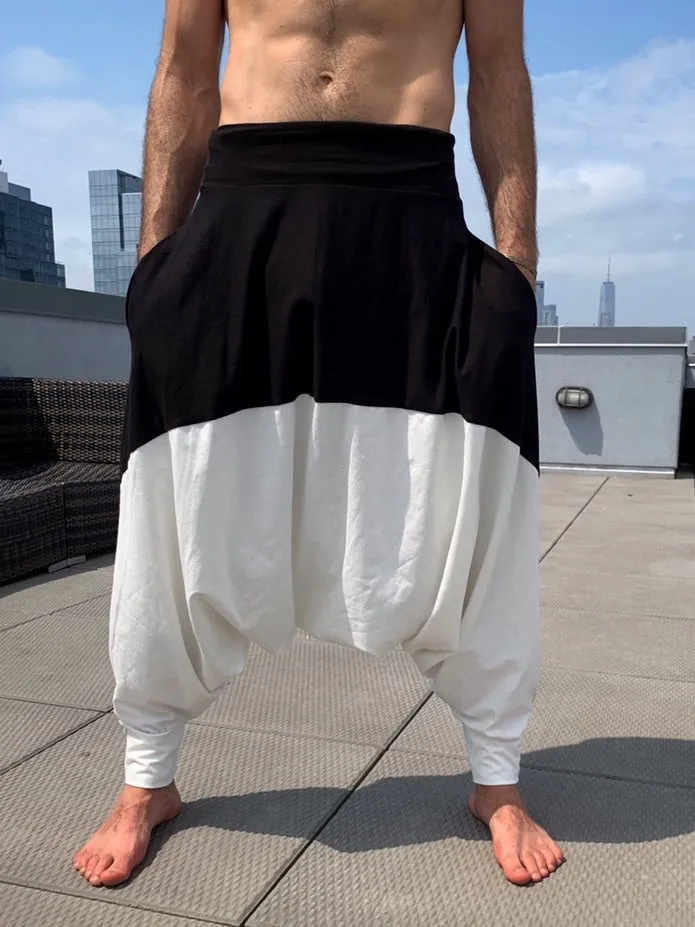 B&W Duo | Long Drop Pants | Him