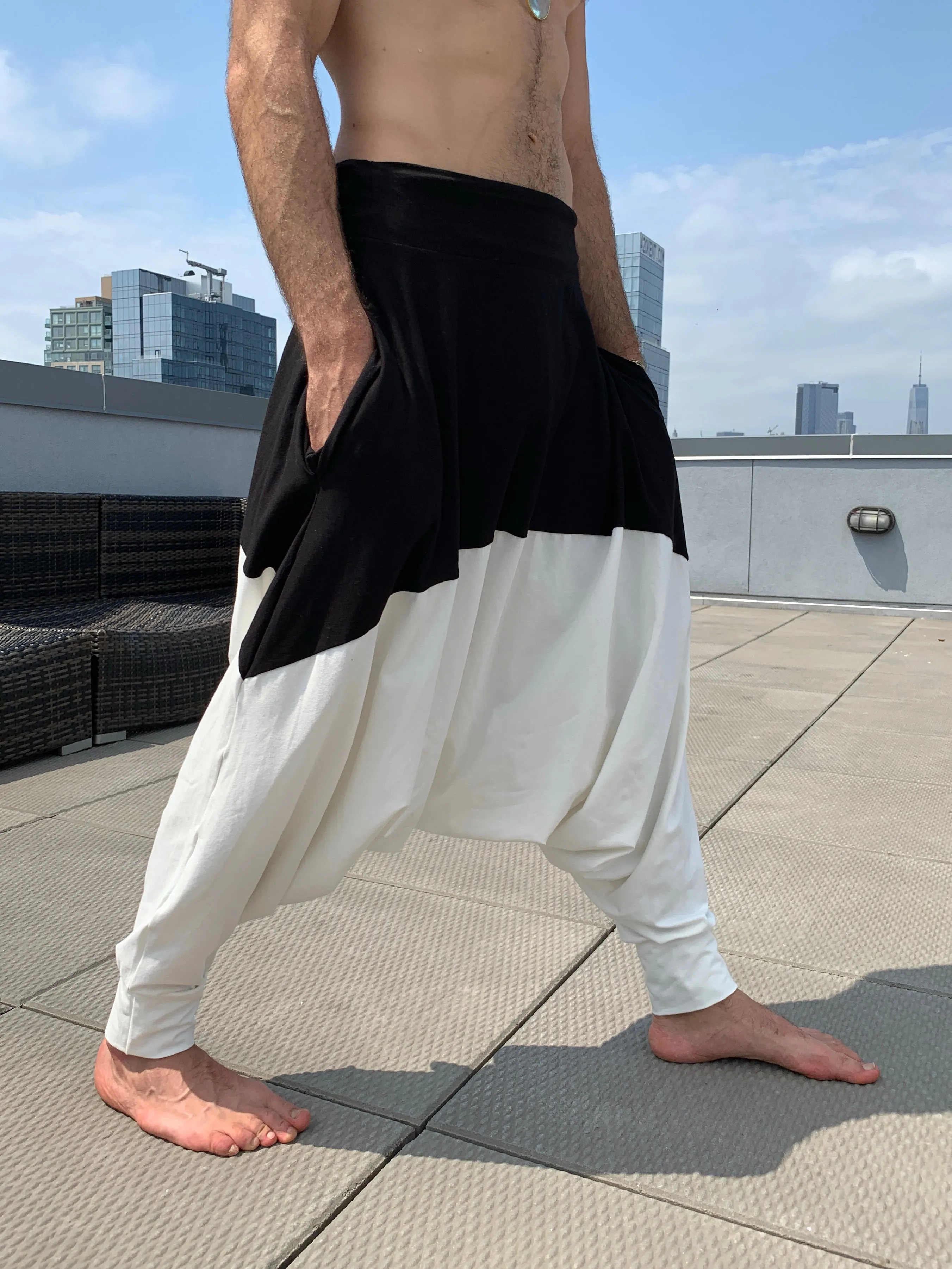 B&W Duo | Long Drop Pants | Him