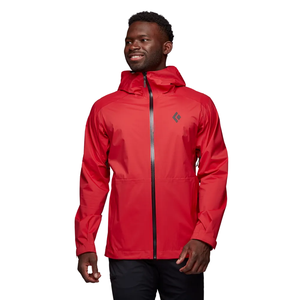 Black Diamond Stormline Stretch Rain Shell-Carmine