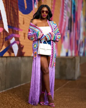 Boho Chic | Cardigan | Lavender