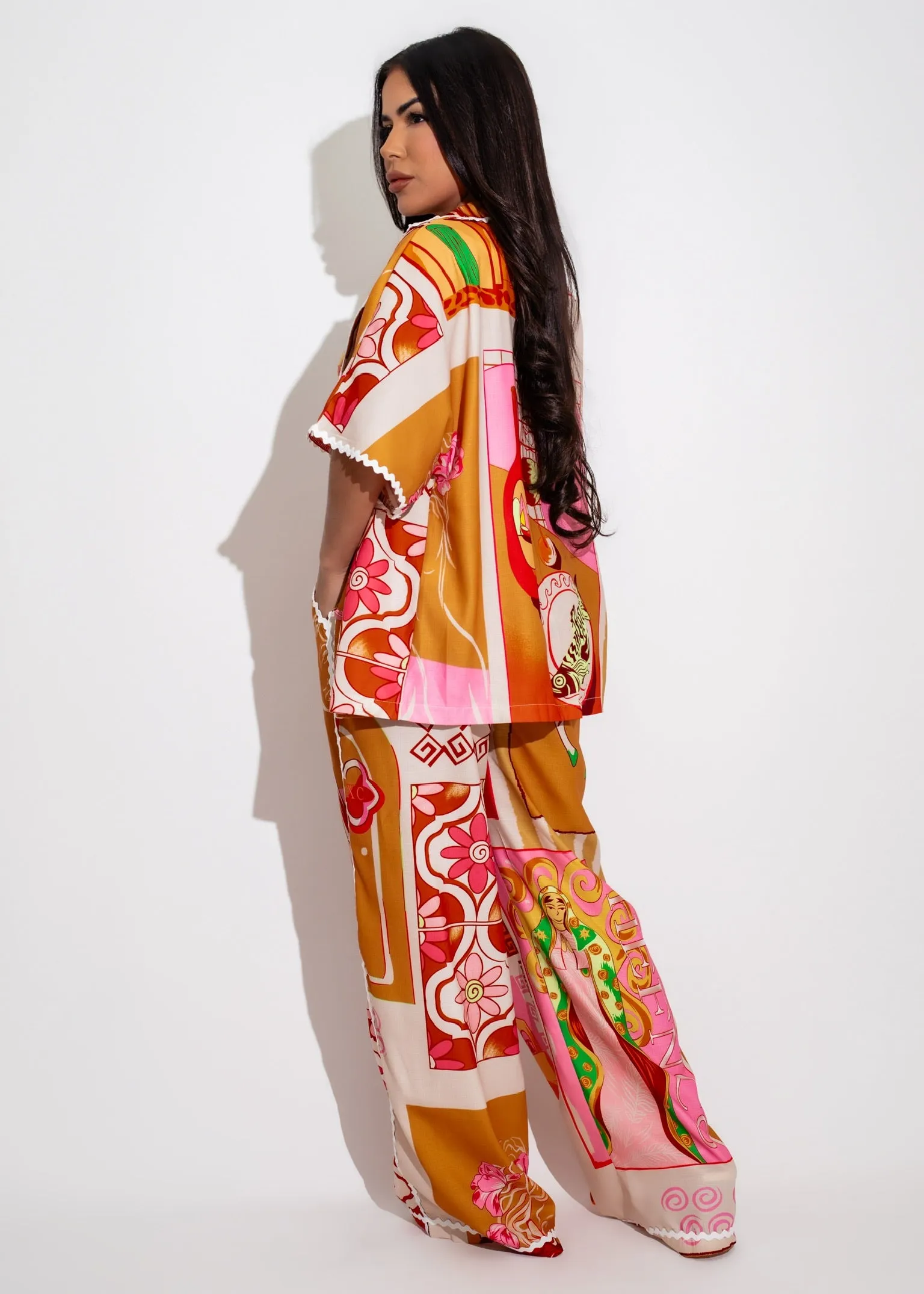 Boho Goddess Pant Set Yellow