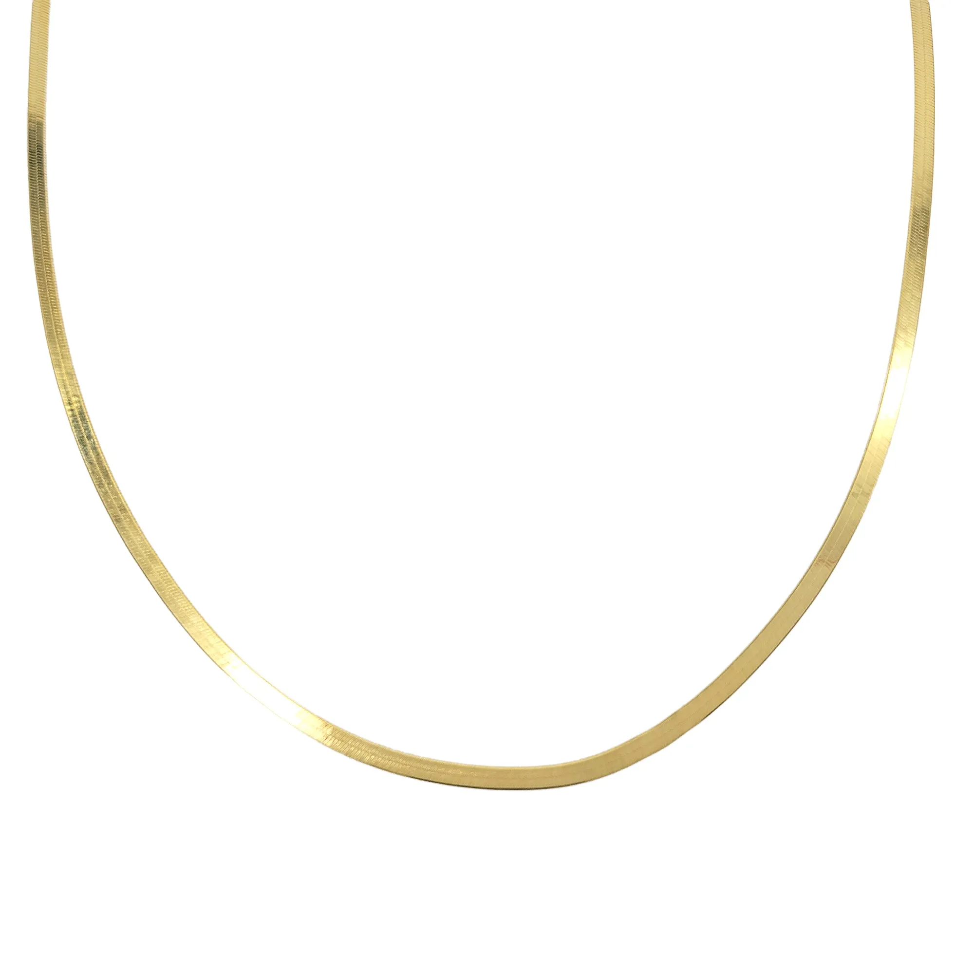 Bold Herringbone Chain Necklace