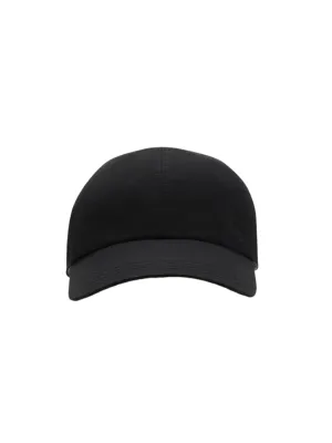 Burberry Gabardine Baseball Cap in Black/Sand