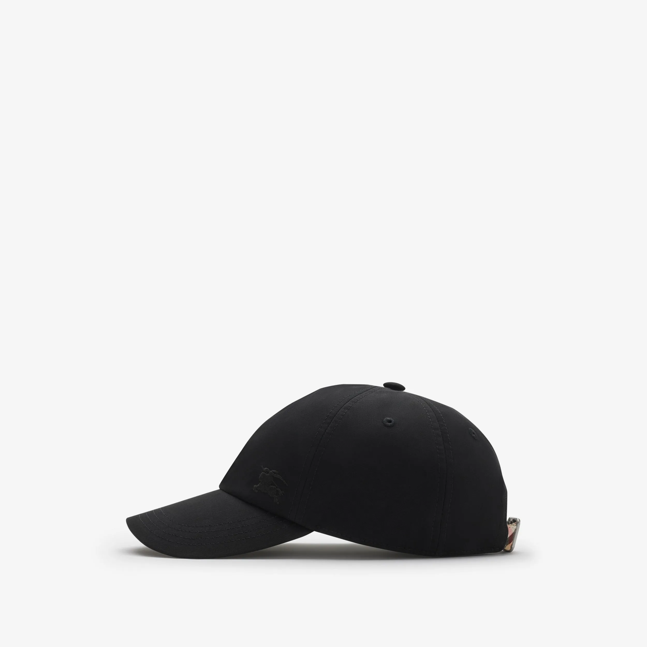 Burberry Gabardine Baseball Cap in Black/Sand
