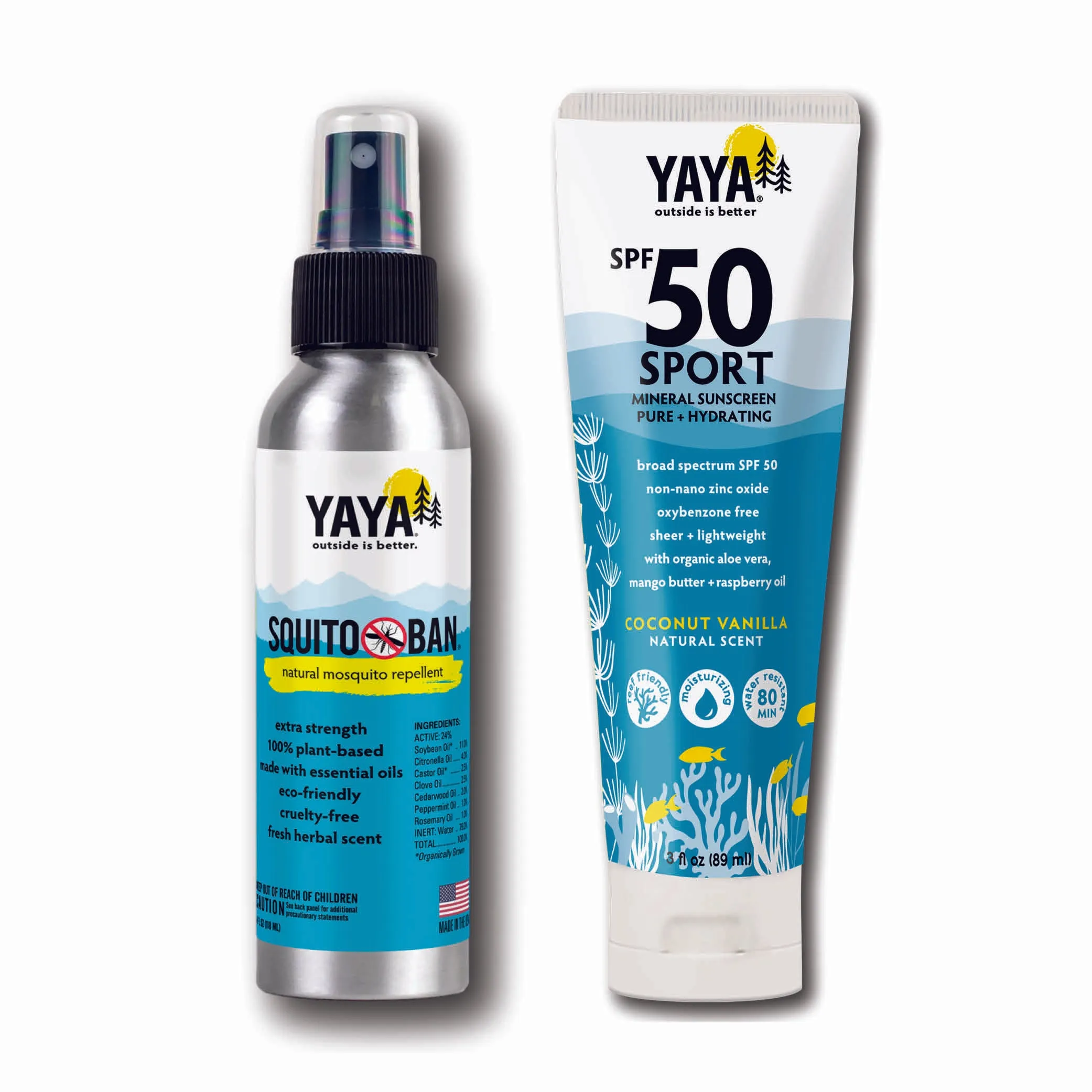 Camp Bundle - Sport SPF 50 Mineral Sunscreen   SQUITO BAN