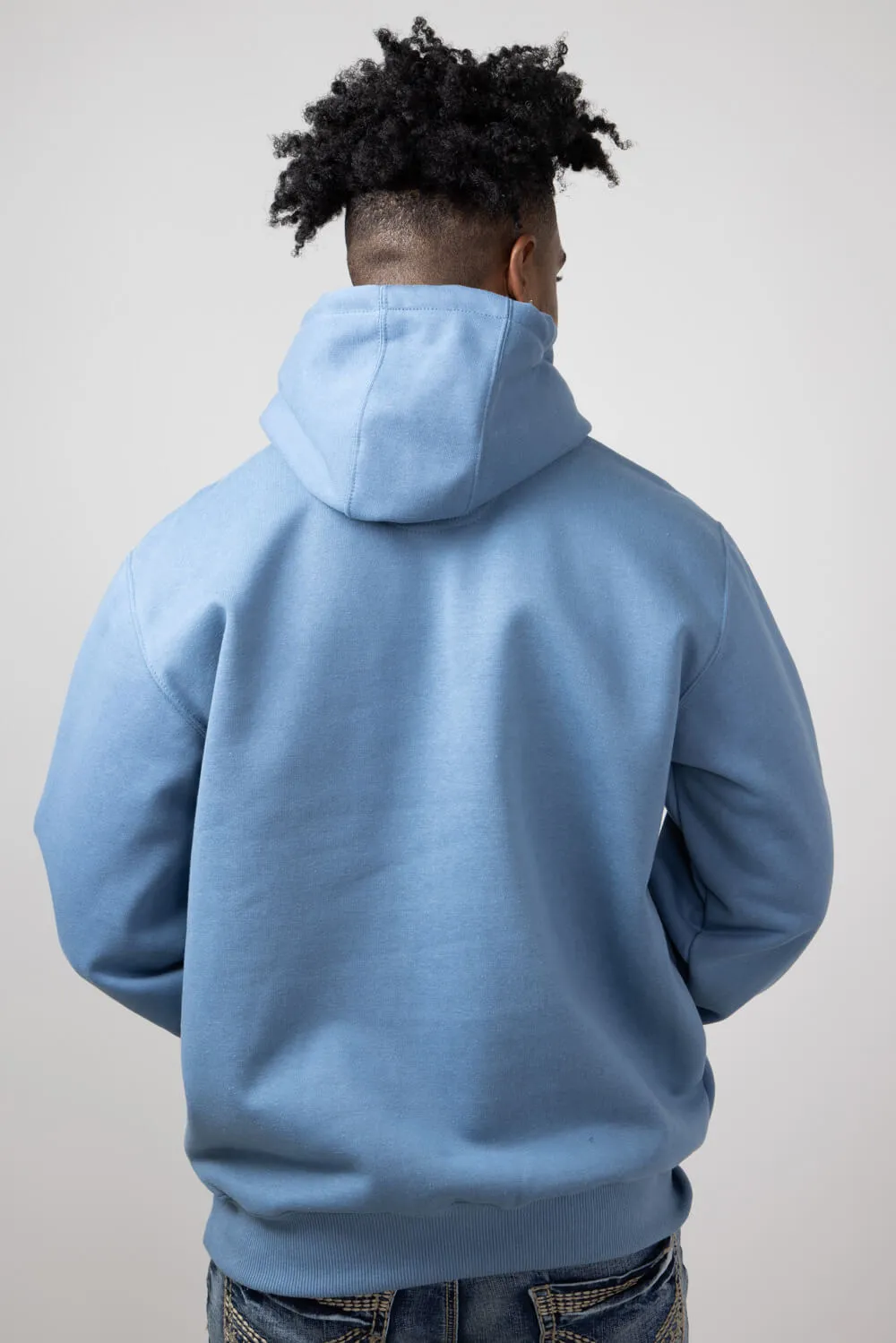 Carhartt Loose Midweight Logo Sleeve Graphic Sweatshirt for Men in Thundercloud | 100615-HG7-GREYBLUE