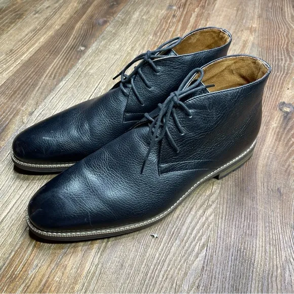Carlo Morandi Black Chukka Boots Size 11.5D