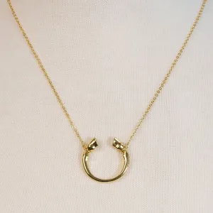 Cavallo - Horseshoe Necklace 14K Gold Vermeil