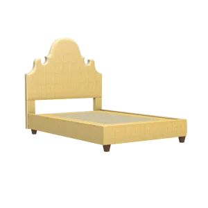 Charleston Platform Bed in Natural Raffia