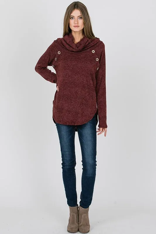 Chokecherry Turtleneck Sweater