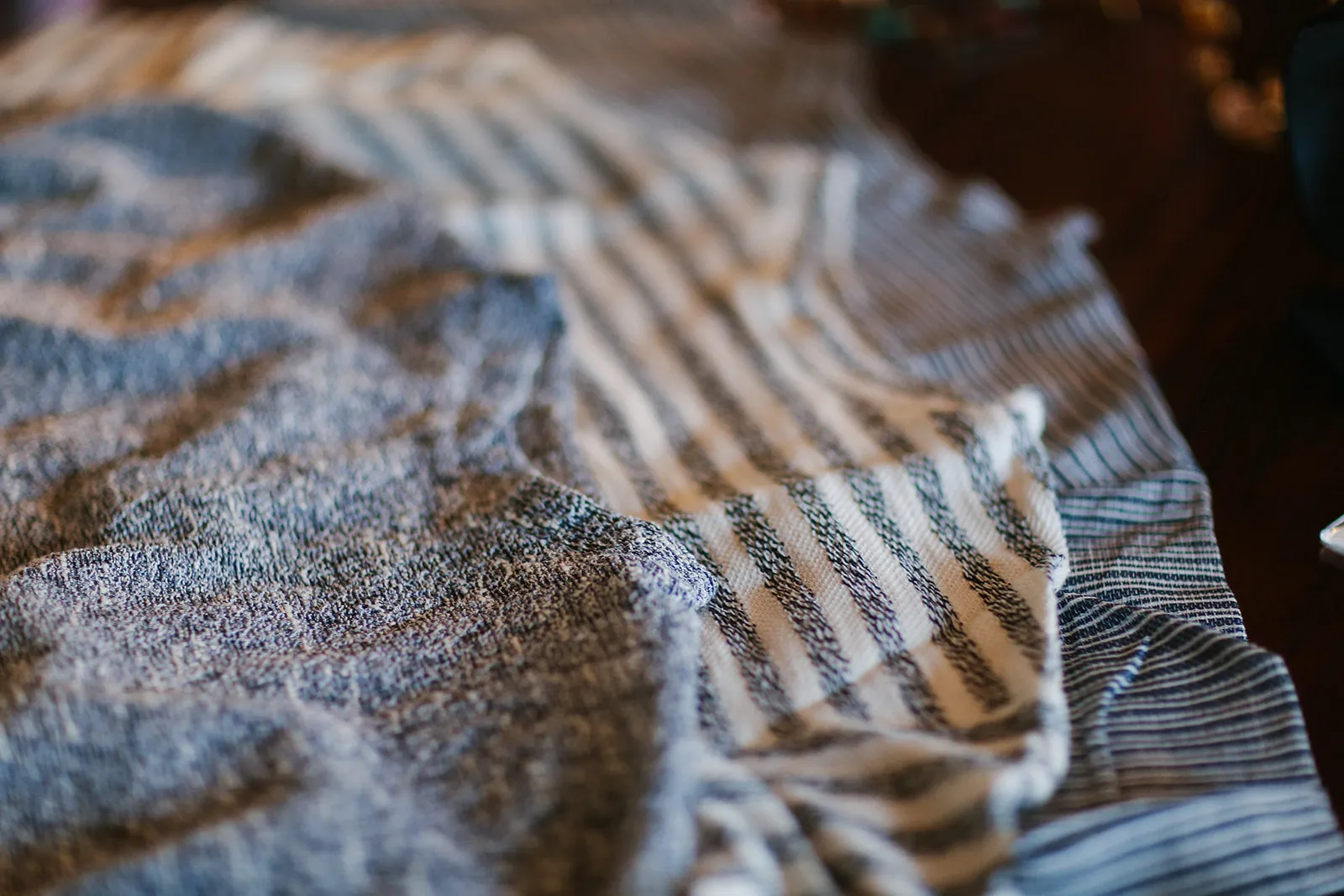 Clemmie Top in Striped Tweed