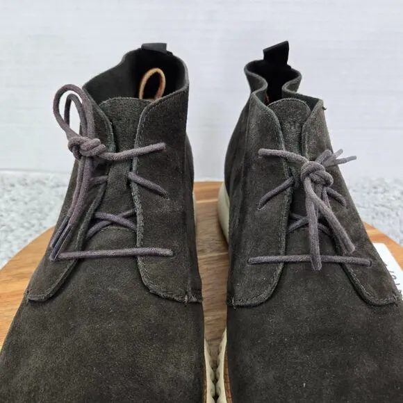Cole Haan Grand Os Gray Suede Casual Lifestyle Daily Lace Up Chukka Boot Mens 13
