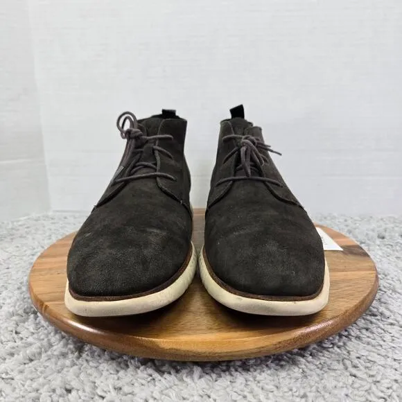 Cole Haan Grand Os Gray Suede Casual Lifestyle Daily Lace Up Chukka Boot Mens 13