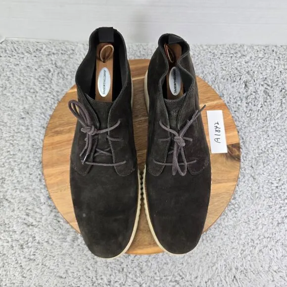Cole Haan Grand Os Gray Suede Casual Lifestyle Daily Lace Up Chukka Boot Mens 13