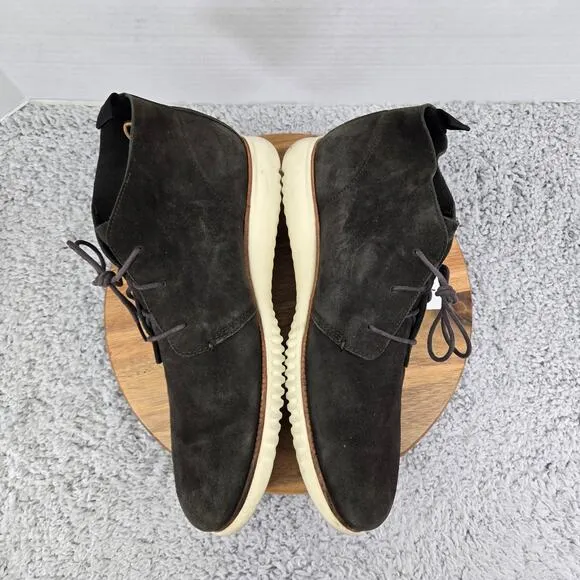 Cole Haan Grand Os Gray Suede Casual Lifestyle Daily Lace Up Chukka Boot Mens 13