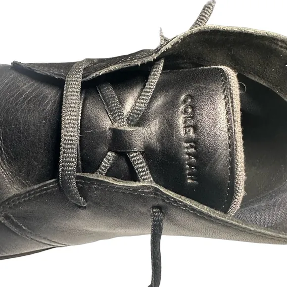 Cole Haan Men’s Go-to Lace Chukka Boot Black Leather Size 8.5