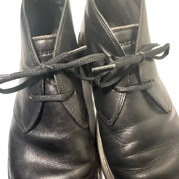 Cole Haan Men’s Go-to Lace Chukka Boot Black Leather Size 8.5