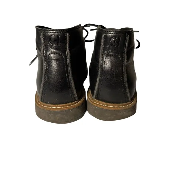 Cole Haan Men’s Go-to Lace Chukka Boot Black Leather Size 8.5