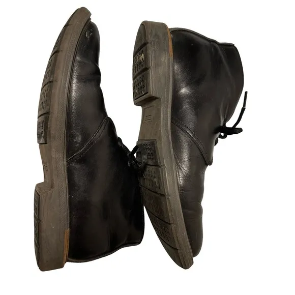 Cole Haan Men’s Go-to Lace Chukka Boot Black Leather Size 8.5