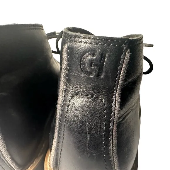 Cole Haan Men’s Go-to Lace Chukka Boot Black Leather Size 8.5