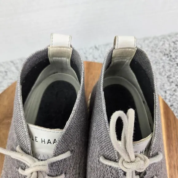 Cole Haan ZeroGrand Gray Stitchlite Chukka Casual Lifestyle Shoes Mens 9.5 M