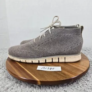 Cole Haan ZeroGrand Gray Stitchlite Chukka Casual Lifestyle Shoes Mens 9.5 M
