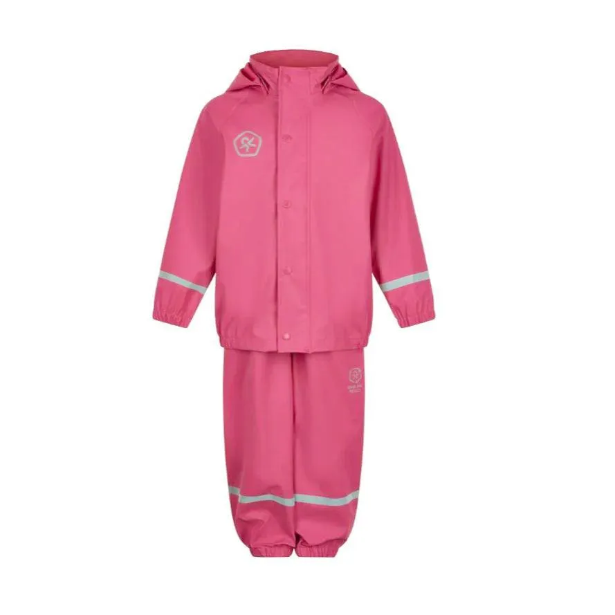 Color Kids Rain Jacket & Bib Pant Set - Honeysuckle