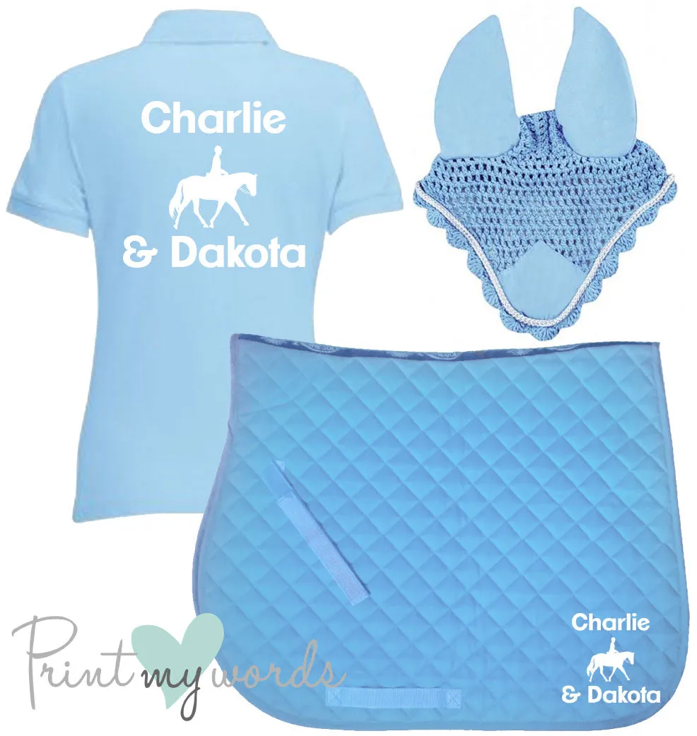 'Cora' Ladies Personalised Matching Equestrian Set - Dressage Design