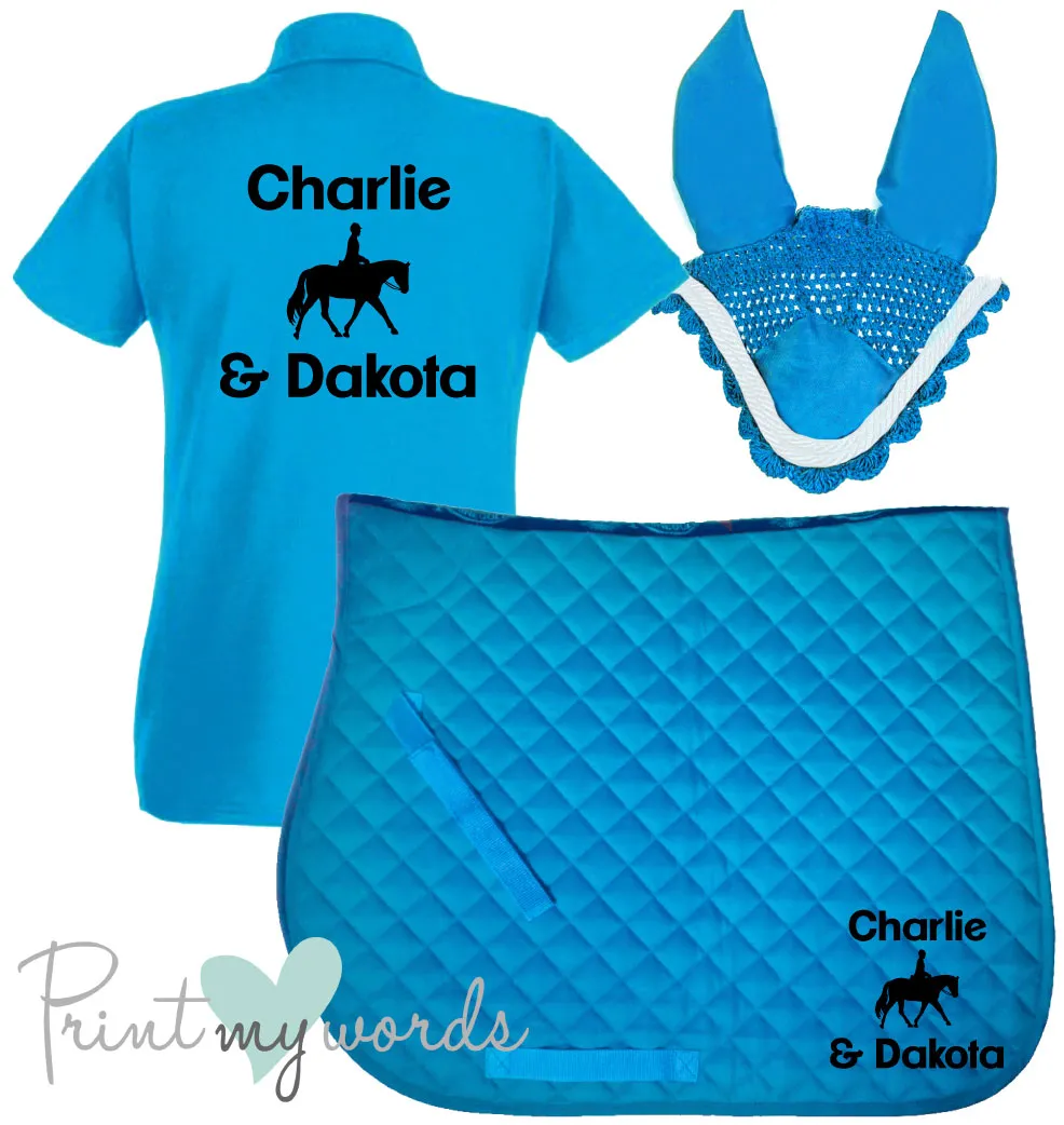 'Cora' Ladies Personalised Matching Equestrian Set - Dressage Design