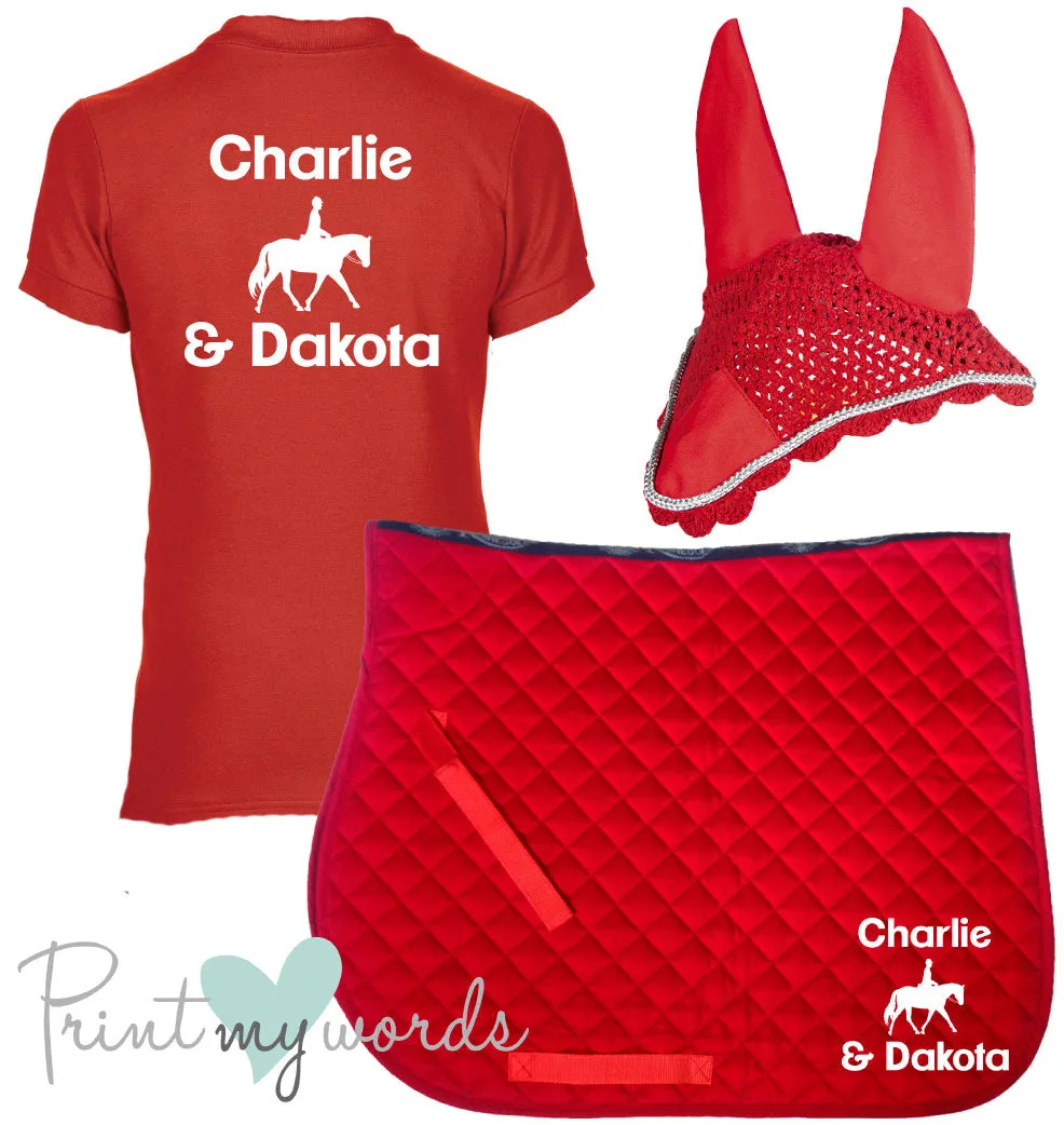 'Cora' Ladies Personalised Matching Equestrian Set - Dressage Design