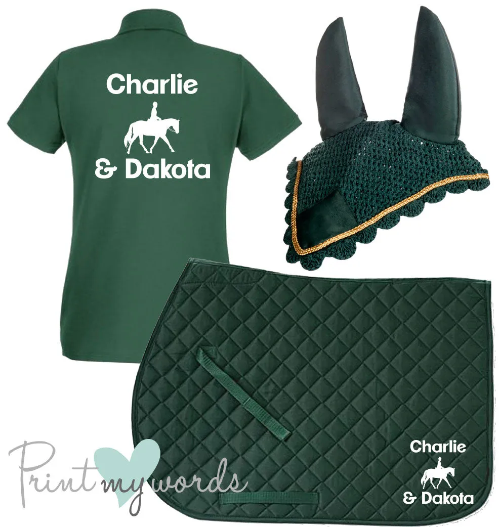 'Cora' Ladies Personalised Matching Equestrian Set - Dressage Design