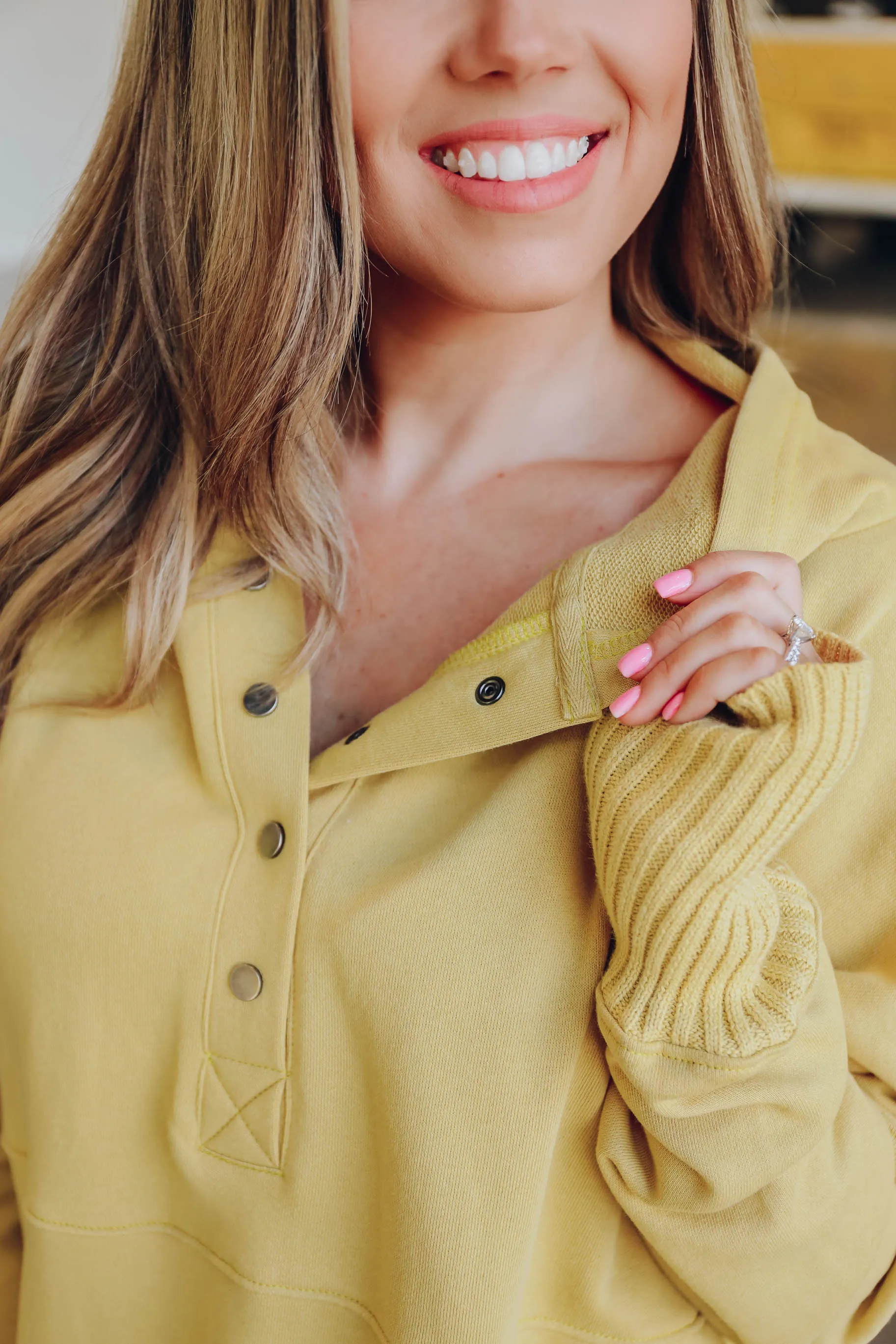 Cover Me Up Kangaroo Hoodie - Mustard