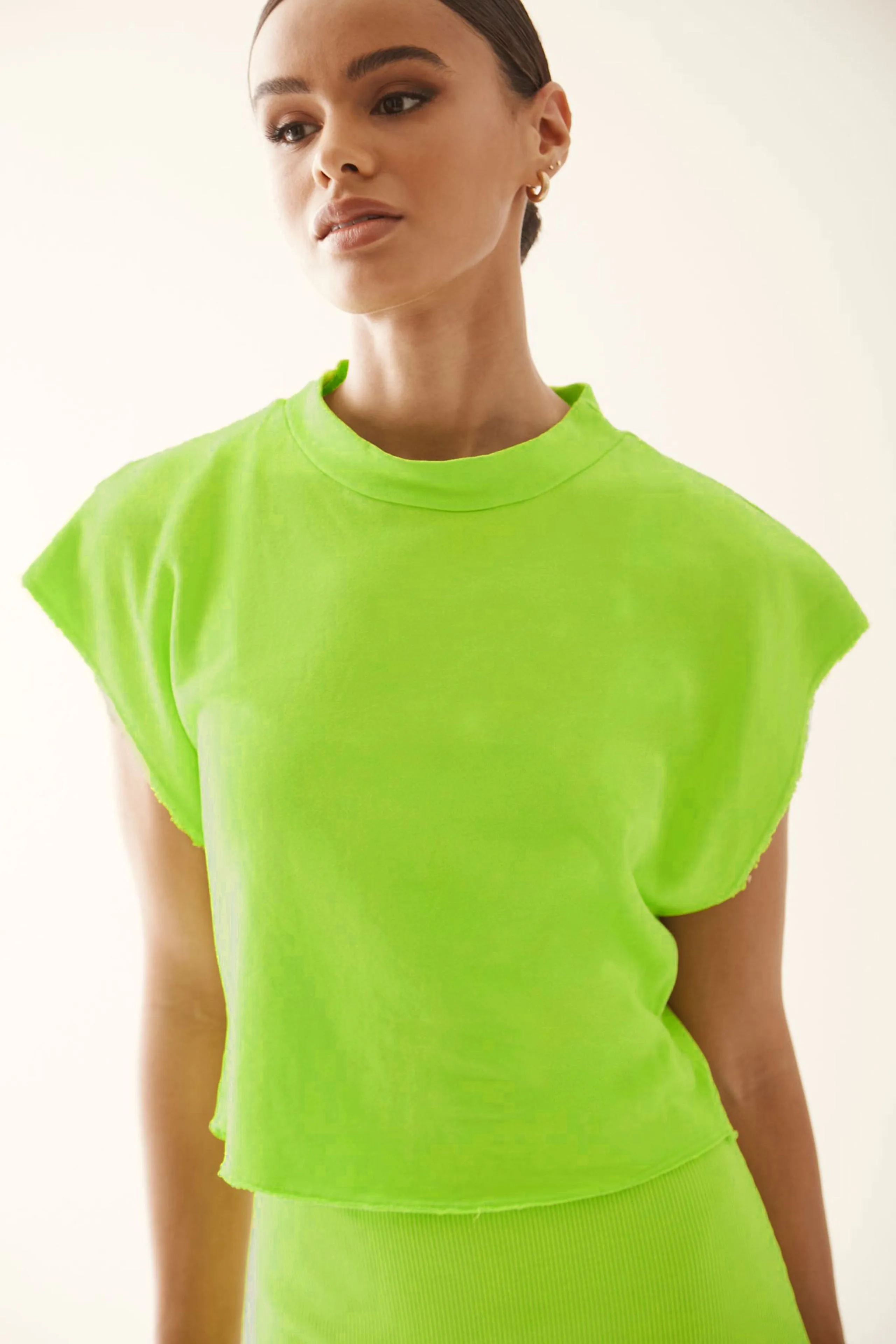 Crop Turtleneck Tank