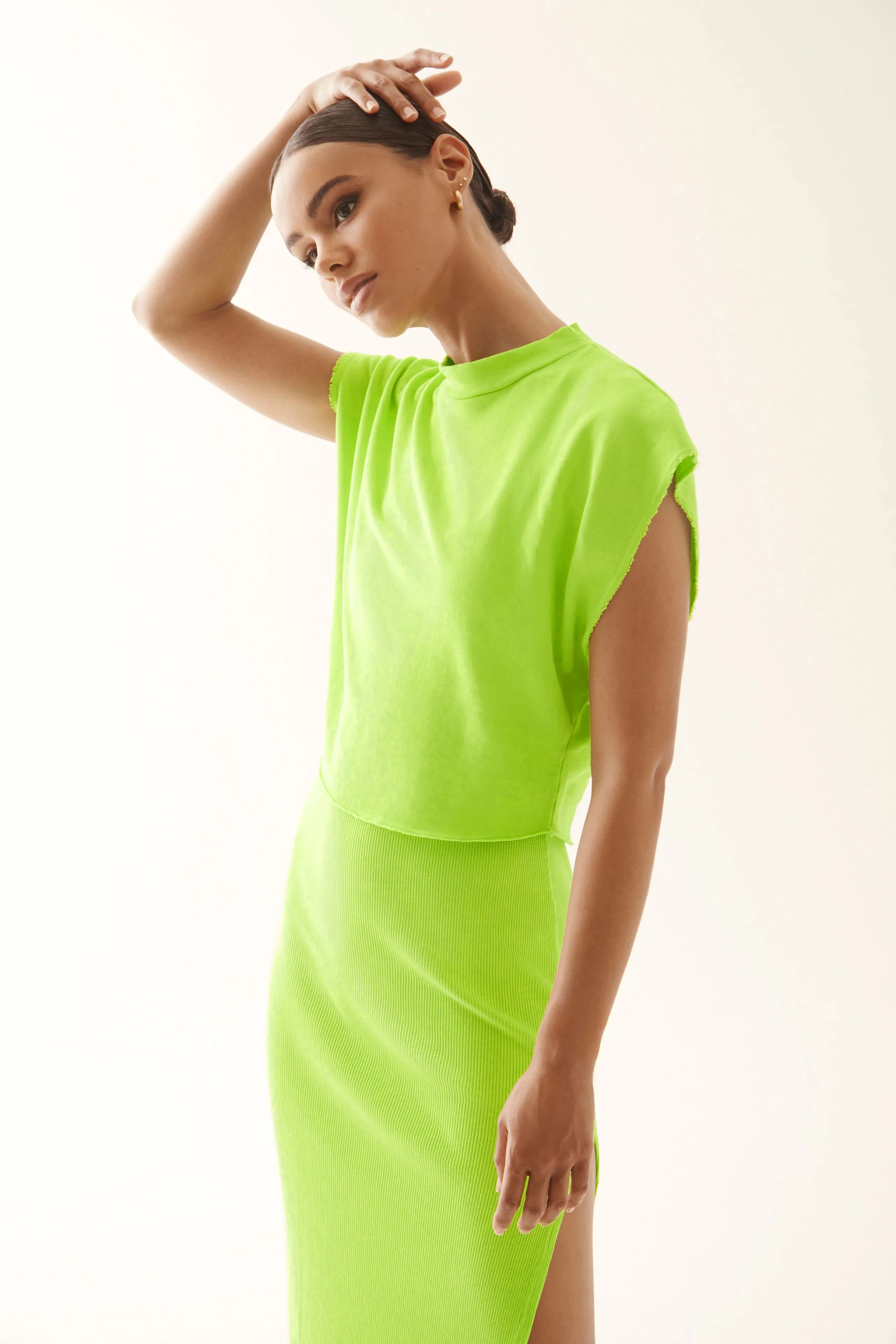 Crop Turtleneck Tank