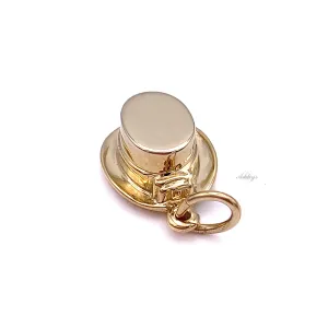 Dressage Hat Charm, 14k gold