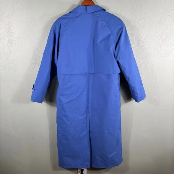 Eddie Bauer Outdoor Outfitter Women S/P Goose Down Long Trench Coat Rain Jacket