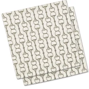 Equestrian Bits Cotton Napkins (set of 2)