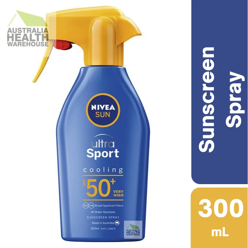 [Expiry: 05/2025] Nivea Sun SPF 50  Ultra Sport Protect Cooling Sunscreen Trigger Spray 300mL