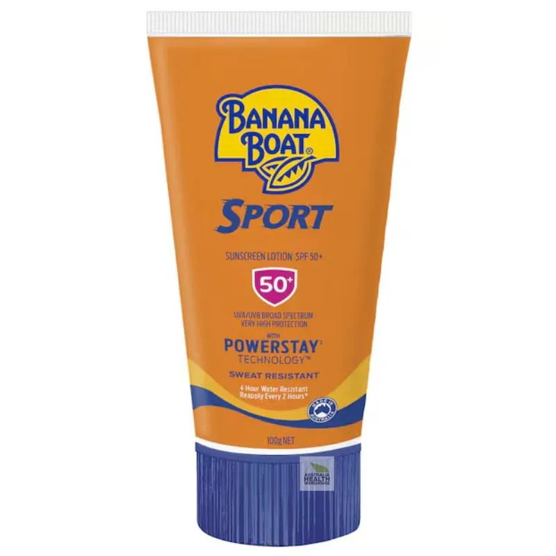 [Expiry: 10/2026] Banana Boat Sport Sunscreen SPF 50  Lotion 100g